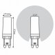 Лампа светодиодная диммируемая Gauss G9 5,5W 3000К прозрачная 107309155-D. 