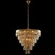 Подвесная люстра Crystal Lux Abigail SP-PL15 D620 GOLD/AMBER. 