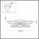 Потолочная люстра Lumion Honey 4579/99CL. 