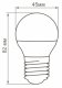 Лампа светодиодная Feron E27 5W 2700K Шар Матовая LB-38 25404. 