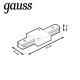 Коннектор прямой Gauss TR105. 