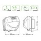 Налобный светодиодный фонарь Gauss от батареек 60х40 100 лм GF306. 
