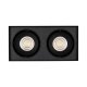 Потолочный светодиодный светильник Arlight SP-Cubus-S100x200BK-2x11W Warm White 40deg 023085(1). 