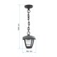 Уличный подвесной светодиодный светильник Apeyron Марсель 11-186. 