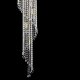 Каскадная люстра Artglass Spiral 300x1200 Balls CE. 