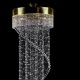 Каскадная люстра Artglass Spiral 600X2500 Chaos CE. 