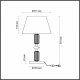 Настольная лампа Odeon Light Candy 4861/1TC. 