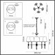 Подвесная люстра Odeon Light London 4894/5. 