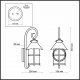 Уличный настенный светильник Odeon Light Lumi 2312/1W. 