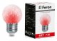Лампа-строб светодиодная Feron E27 1W красный прозрачная LB-377 38210. 
