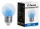 Лампа-строб светодиодная Feron E27 1W синий прозрачная LB-377 38211. 