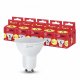 Лампа светодиодная ЭРА GU10 5W 2700K матовая LED MR16-5W-827-GU10 R Б0051852. 