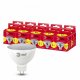 Лампа светодиодная ЭРА GU5.3 9W 2700K матовая LED MR16-9W-827-GU5.3 R Б0054239. 