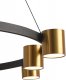 Подвесная люстра Natali Kovaltseva Loft Led LED LAMPS 81129/7C BRASS BLACK. 