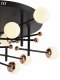 Потолочная люстра Natali Kovaltseva Loft Led LED LAMPS 81344 GOLD BLACK. 