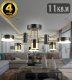 Потолочная люстра Natali Kovaltseva Loft Led LED LAMPS 81368 GOLD BLACK. 