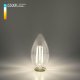 Лампа светодиодная филаментная Elektrostandard E14 9W 6500K прозрачная 4690389175220. 
