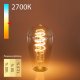Лампа светодиодная филаментная диммируемая Elektrostandard E27 5W 2700K тонированная 4690389169151. 