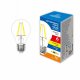 Лампа светодиодная филаментная Volpe E27 6W 3000K прозрачная LED-A60-6W/3000K/E27/CL/SLF UL-00008298. 