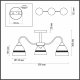 Потолочная люстра Lumion Nettie 5214/3CA. 