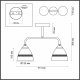 Потолочная люстра Lumion Nettie 5214/2CA. 