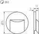 Подсветка лестницы Kanlux ERINUS LED O GR-NW 33329. 