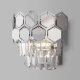 Настенный светильник Eurosvet Ariana 10124/2 хром/прозрачный хрусталь Strotskis (10113/2). 