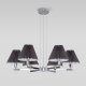 Подвесная люстра Eurosvet Peony 60136/6 хром/графит. 