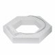 Подвесной светодиодный светильник Geometria ЭРА Hexagon SPO-124-W-40K-051 51Вт 4000К белый Б0050556. 