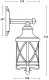 Настенный фонарь уличный Oasis_Light LUCERNA 84802 Gb. 