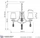 Подвесная люстра Lumina Deco Dominni LDP 9268-3 CHR. 