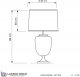 Настольная лампа Lumina Deco Olimpia LDT 304 CHR+WT. 
