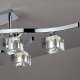 Потолочная люстра Mantra Cuadrax Chrome Optical Glass 0960. 