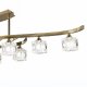 Потолочная люстра Mantra Cuadrax Antique Brass 0991. 