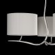 Подвесная люстра Mantra Eve Chrome - Cream Shade 1131. 