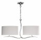 Подвесная люстра Mantra Eve Chrome - Cream Shade 1130. 