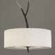 Подвесной светильник Mantra Eve Anthracite - Cream Shade 1153. 