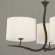 Подвесная люстра Mantra Eve Anthracite - Cream Shade 1151. 