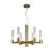 Подвесная люстра Crystal Lux OTONO SP6+1 BRASS/TRANSPARENTE. 