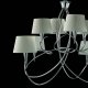 Подвесная люстра Mantra Mara Chrome White Shade 1654. 
