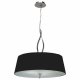 Подвесная люстра Mantra Ninette Chrome - Black Shade 1912. 