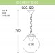Уличный светильник подвесной Fumagalli GLOBE 300 G30.120.000.VXF1R. 