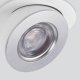 Встраиваемый светодиодный светильник Elektrostandard Pruno 25080/LED белый/серебро a060946. 