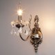 Бра Eurosvet 3281/1 античная бронза/прозрачный хрусталь Strotskis. 