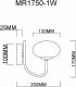 Бра MyFar Scott MR1750-1W. 