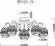 Потолочная люстра MyFar Frank MR1651-5C. 