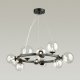 Подвесная люстра DeLight Collection Art Deco Bubble OMG1075R black/clear. 