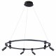 Подвесная светодиодная люстра Arte Lamp Ring A2186SP-1BK. 