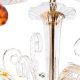 Подвесная люстра Crystal Lux Catarina SP8 V2 Gold/Transparent-Cognac. 