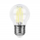 Лампа светодиодная филаментная Feron E27 7W 6400K прозрачная LB-52 38222. 